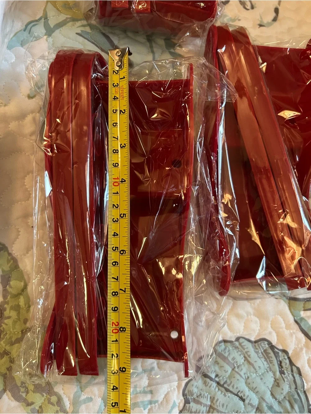9 paks of White Foam Cone Party Decorations & 3 Red Plastic Sleds for crafting